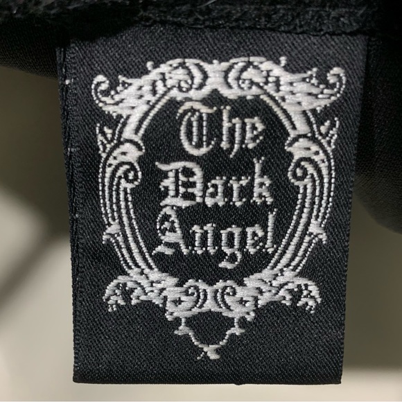90s RARE The Dark Angel Brand Gothic Velvet Gown - Picture 3 of 5